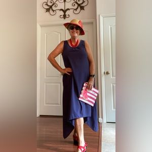 Linen and cotton blend maxi dress size S/M